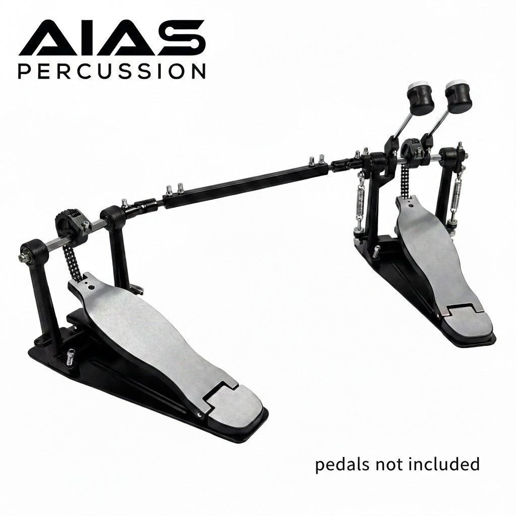 AIAS Percussion Universal Double Bass Drum Pedal Drive Shaft – Heavy Duty Replacement with Dual U-Joints